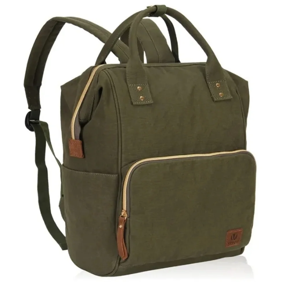 Veegul Army Green Stylish Multipurpose Single Pocket Backpack Handbag Medium